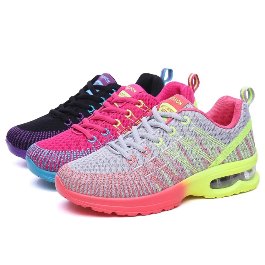 Cushioned running shoes